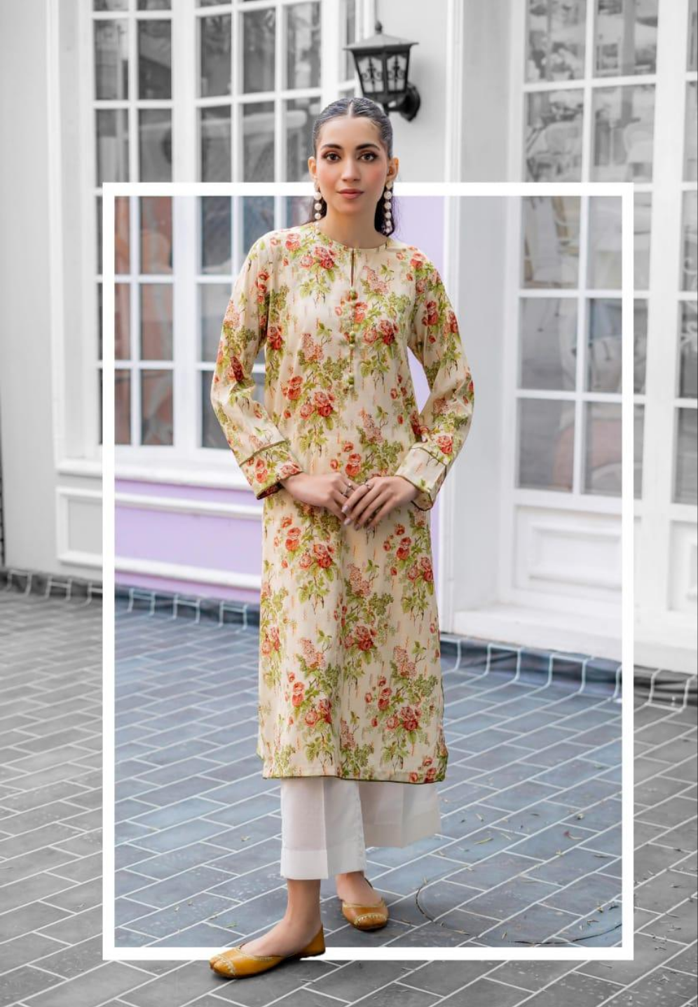 1 Pcs Women's Unstiched Printed Kurti