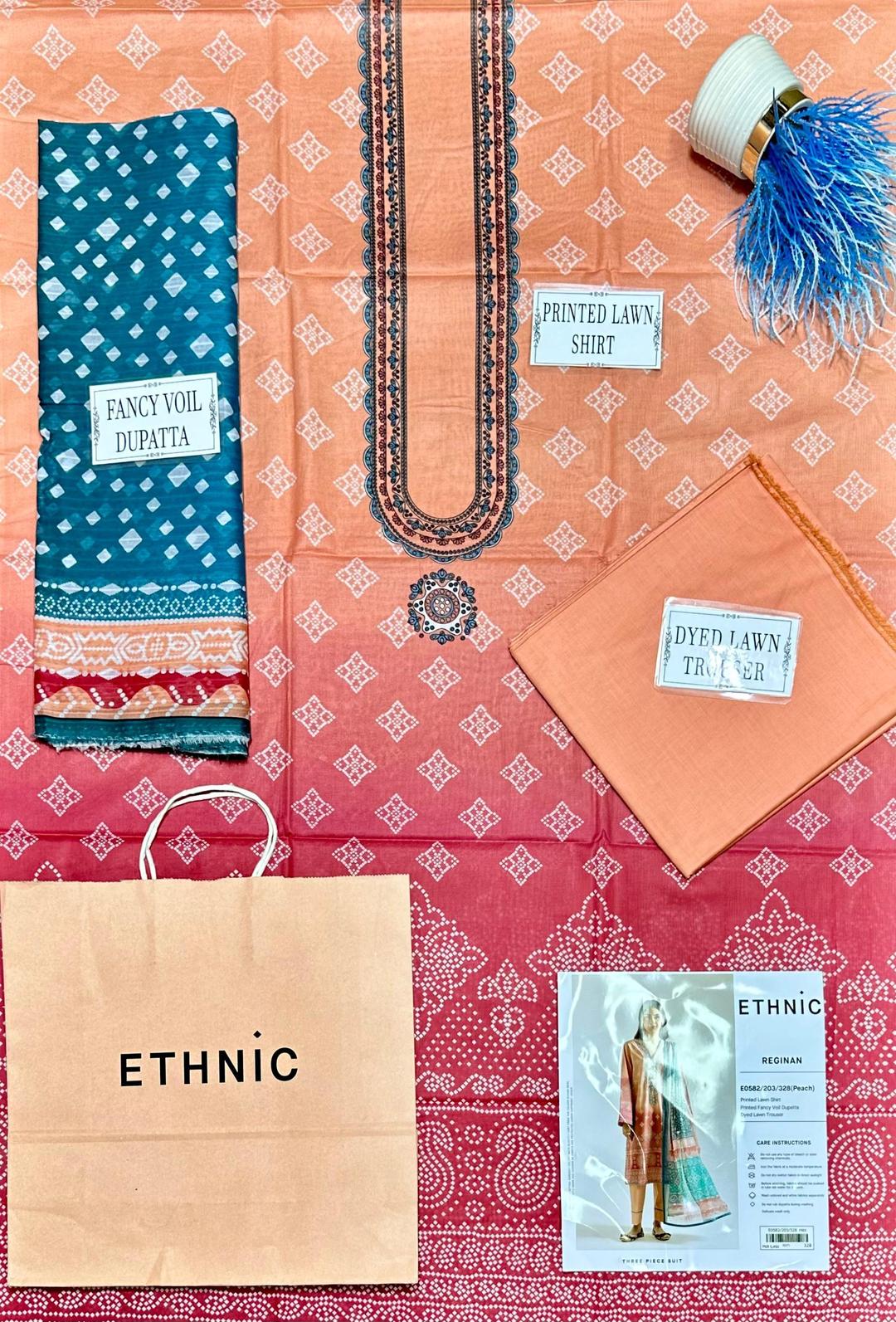 3 Pcs Women's Unstiched Printed Suit