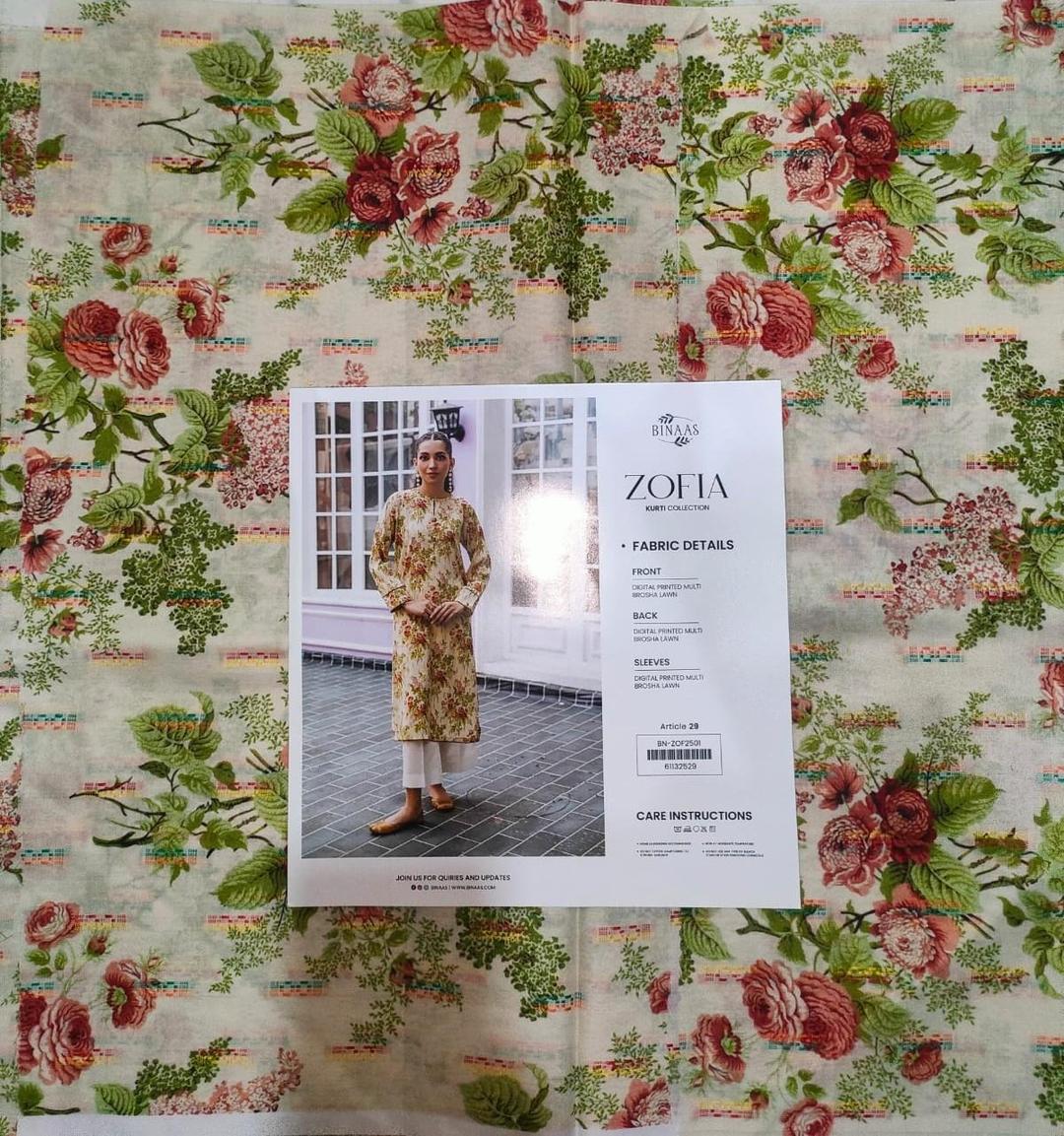 1 Pcs Women's Unstiched Printed Kurti